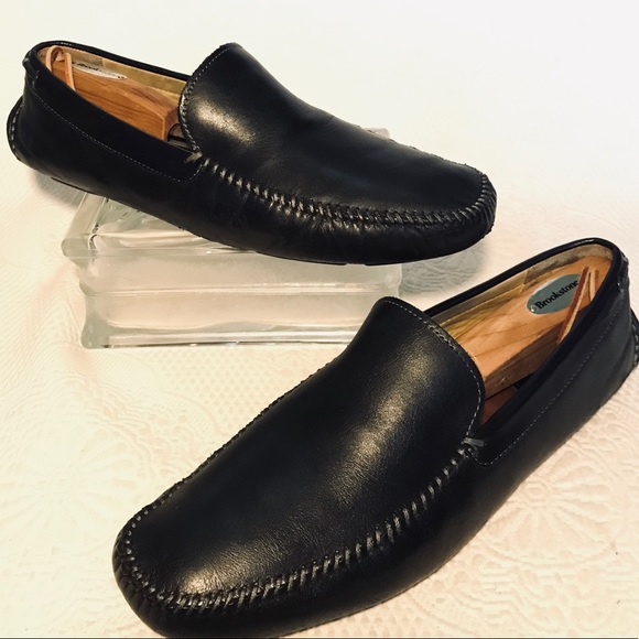 black driving moccasins